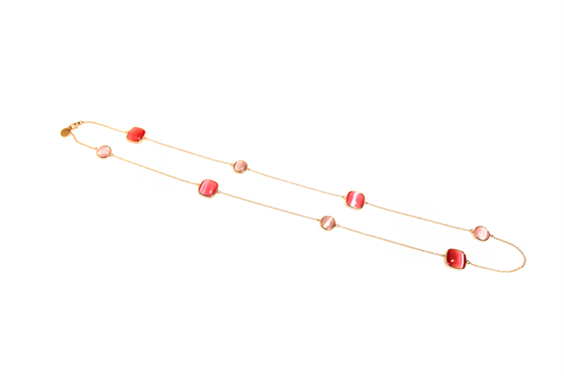 Collana Madì Donna Laguna Ciliegia in Argento Quarzo idrotermale 38795 - 38795